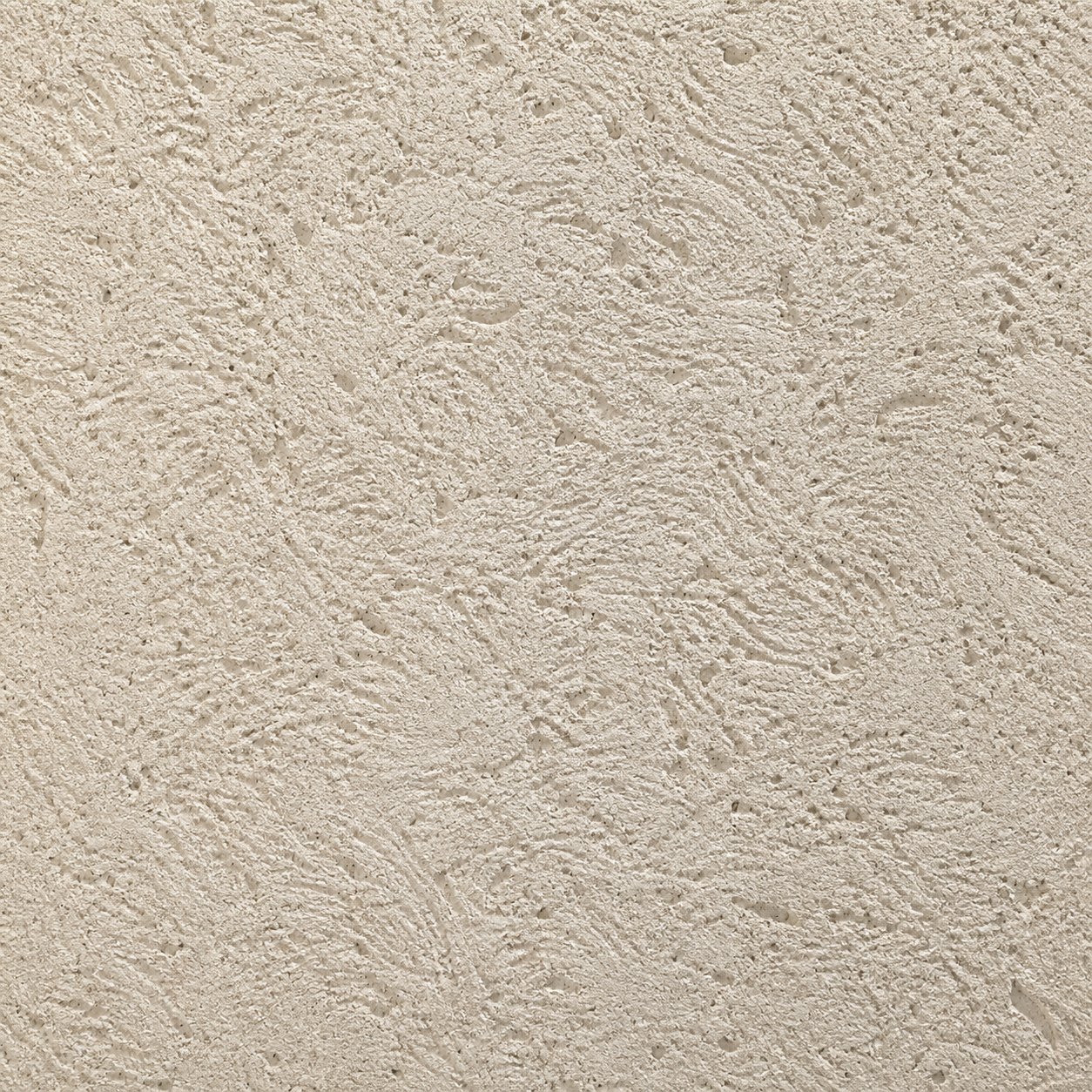 Rijke kalk- en natuursteenstuc met diepe minerale textuur