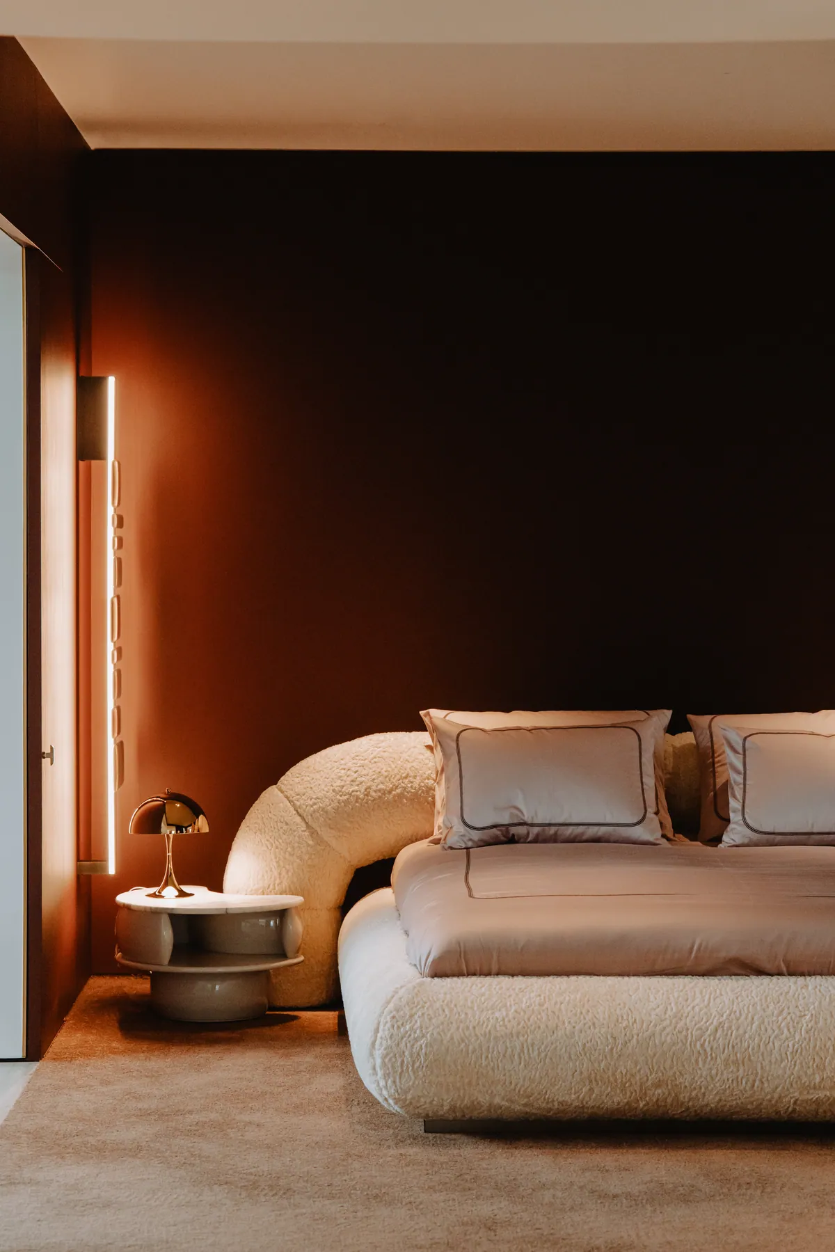 Slaapkamer met textiel op maat